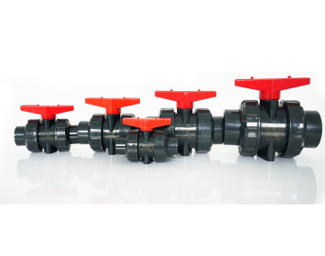 True Union Plastic Manual Ball Valve for Water Treatment in UPVC, CPVC, PVDF, and PP Sizes DN15 to DN100