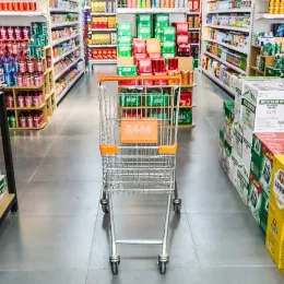 Supermarket Shopping Trolley Cart