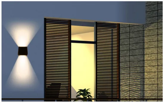 Exquisite and compact outdoor LED wall light