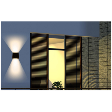 Exquisite and compact outdoor LED wall light