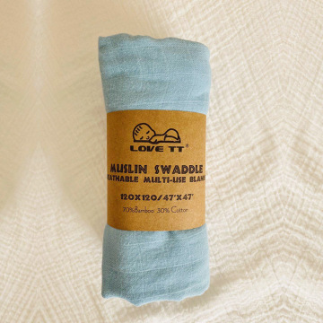 Songmai Baby Swaddle Blanket - Soft Bamboo Muslin Swaddle Wrap