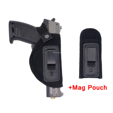 Universal Military Pistol Holster Concealed CS Tactical Gun Holster for All Compact Subcompact Gun Holsters with Magazine Pouch