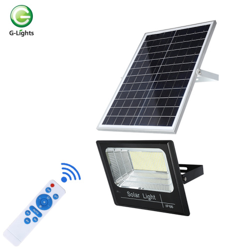 Portable remote control waterproof ip66 solar flood lamp