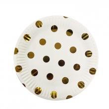 Party paper plate POLKA