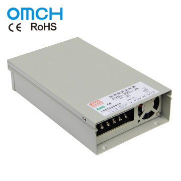 OMCH CE FYS-250 350W 12V/24V/48V AC To DC Rainproof Type Industrial Single Output Switching Mode Power Supply Adapter