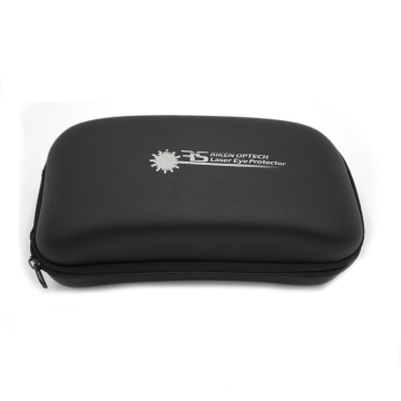 Customized leather portable print logo sunglasses case