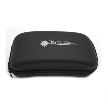 Customized leather portable print logo sunglasses case