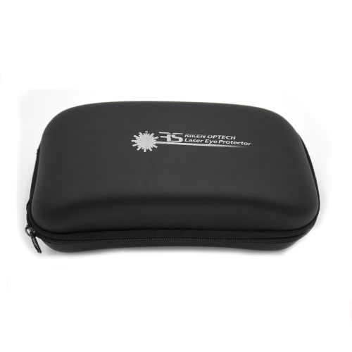 Customized leather portable print logo sunglasses case
