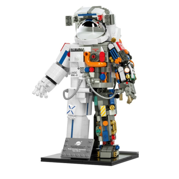 JIAQI 3D Puzzle Building Blocks Set: Breaking Dawn Astronaut Education Toy for Kids