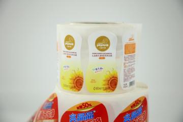 Custom Adhesive Waterproof Bottle Transparent Label Printing