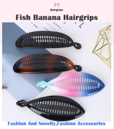 cheap Banana and Barrettes hair clips