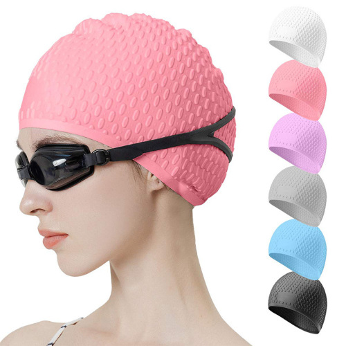 Cappello da nuoto in silicone all&#39;ingrosso con protezione dell&#39;orecchio