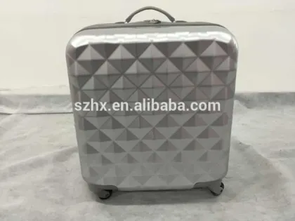 2015 energetic ABS/pc travel luggage zipper frame for boarding