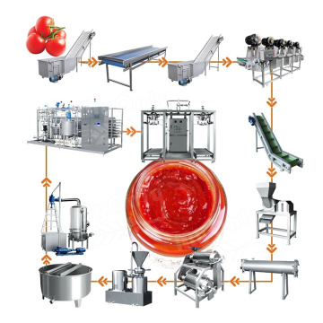 IIndustrial Tomato Sauce Making Machine and Paste Processing Plant Canned Tomato Production Line