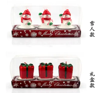 Christmas Eve Santa Claus shape candle home decorative