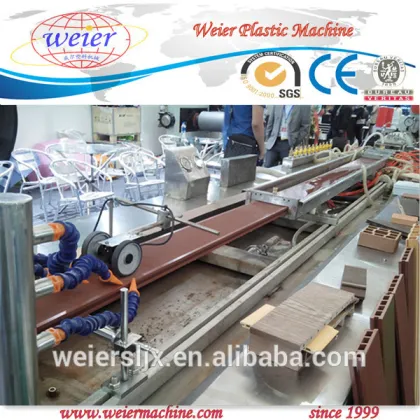 PE PVC wood plastic wood plastic deck tiles machine
