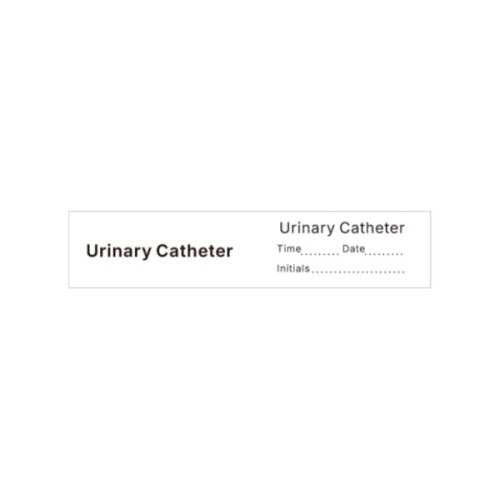 Etiqueta del catéter urinario
