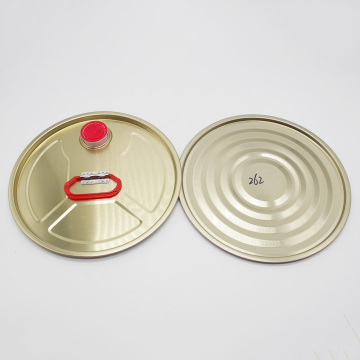 Metal bucket tinplate sealed cap with plastic handle