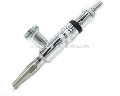 Stainless steel, polished and chrome plated, beer stout faucet