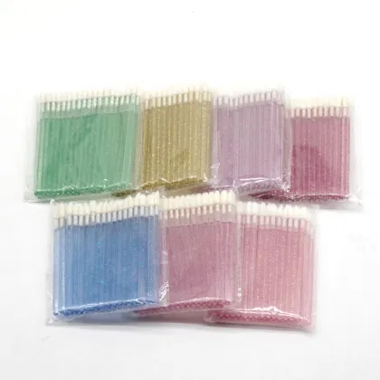 Lip Application Brush Disposable 50 Pcs Pink Lip Beauty Tool Kit Lip Wands