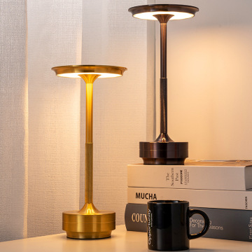 Modern Steel Base Bedside Night Light for Home Decoration