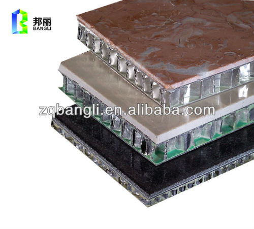 Lightweight Honeycomb sandwich panel natural stone facade cladding sandwich panel