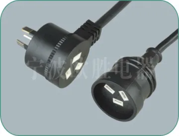Australia Standard piggy-back power Cord with socket
