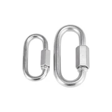 Quick Link Connector for Chain: In-Sock Stainless Steel Oval Shape