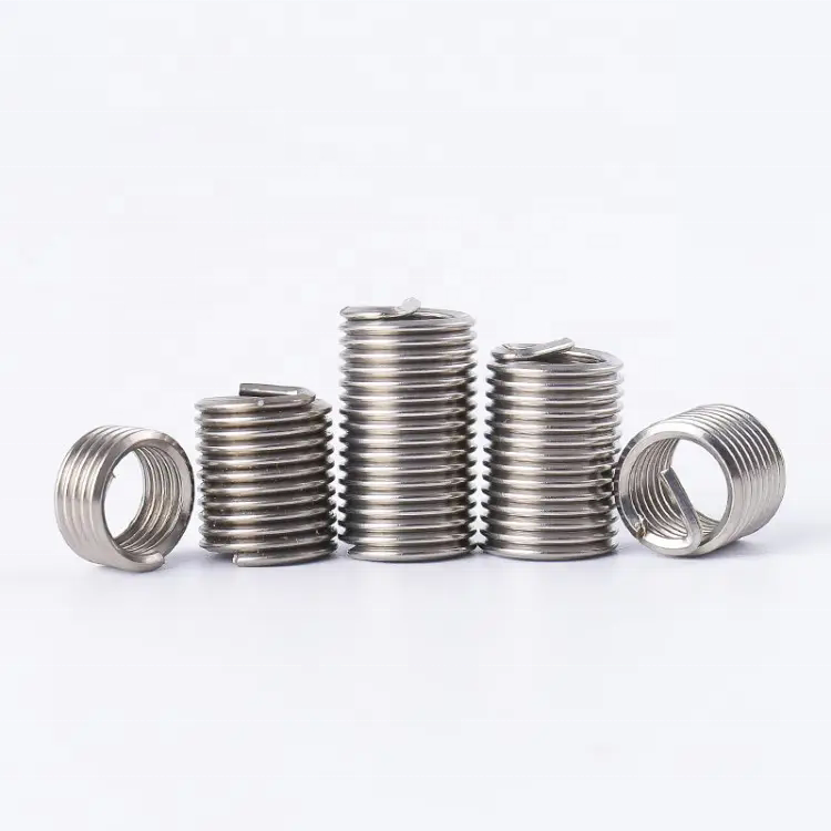 Factory Supply Retractable Spring Thread Insert Fasteners M6 M8 M10 M12 Stainless Steel Carbon Industrial Screw Titanium Alloy