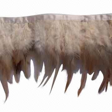 Saddle Feather Fringe, Made by 12-15cm Natural Color Chicken Feather