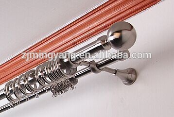 28mm Allure Classic Stainless Steel Effect Ball Curtain Pole