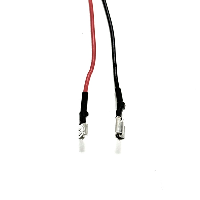 Custom 2Pin Power Cable with Mixed Spade Terminals