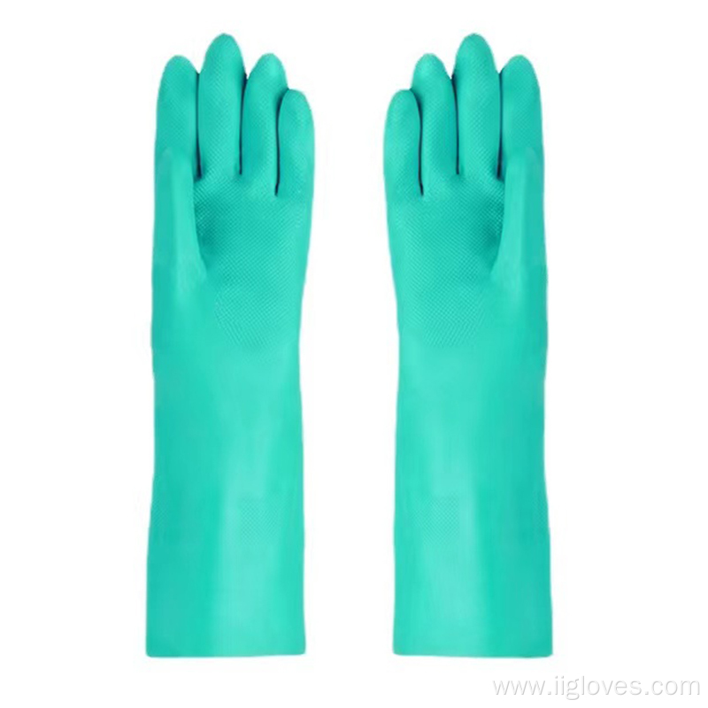 Rubber Heavy Duty Safety Chemical Resistant Nitrile Gloves