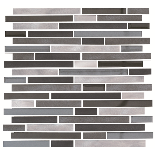 300*300mm Strip shape Glass Stone Mosaic Tiles