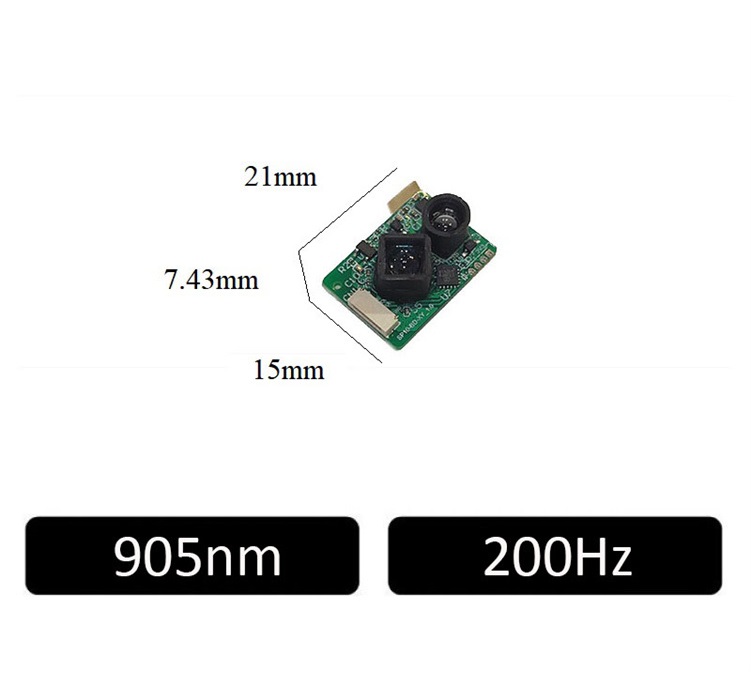 2025 ToF 200Hz Laser Range Tiny Distance Sens