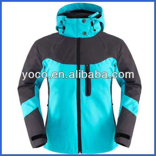 Winter women hoody jackets with waterproof pocket