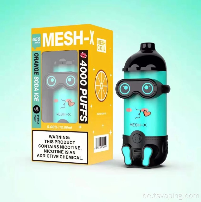 Mesh-X beliebte Einweg-Elektronikzigarette
