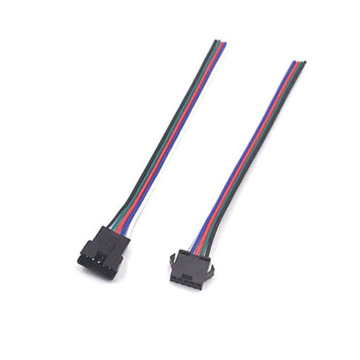 5-Pin LED Strip Connector for 5050/3528 SMD RGB LED Strips: SM JST Male and Female Connectors