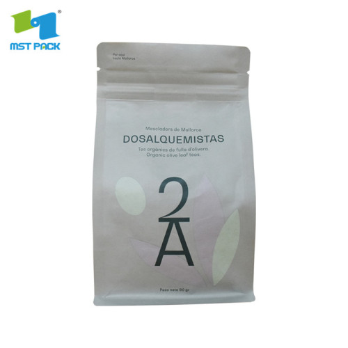 Bolsas de té orgánicas compostables de hoja de malva con mejores ventas de la venta caliente