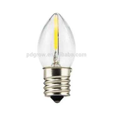 2017 New filament LED E14 bulb C7 led 220v mini candle