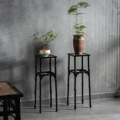 Classic Chinese Bamboo Indoor Garden Design Pot Stand - Home Furniture