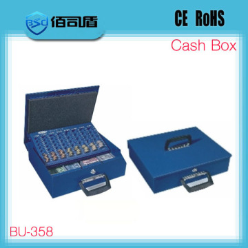 MONEY BOX METAL PORTABLE CASH BOX