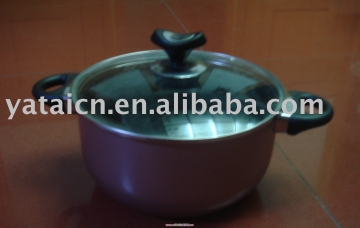 ALUMINIUM SAUCE POT WITH GLASS LID