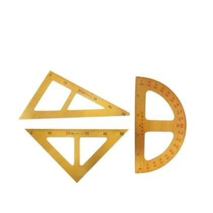 2014 50cm Wooden Math Tools/Teaching Ruler Set