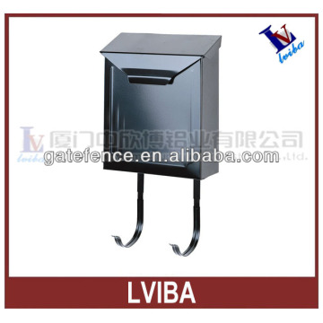 No rust aluminium wall mounted mailbox