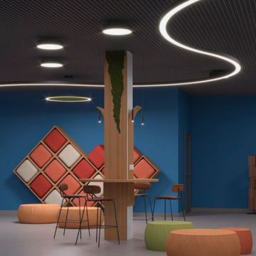 Customized LED Strip Lights and Pendant Ceiling Lamps for Office