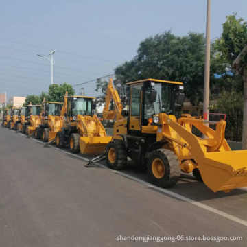 EPA Certified Diesel-Powered Compact Backhoe Loader Excavator with 4WD