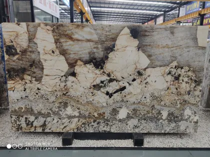 Natural Brazilian Quartzite Pandora White Marble for Luxury Indoor Decoration