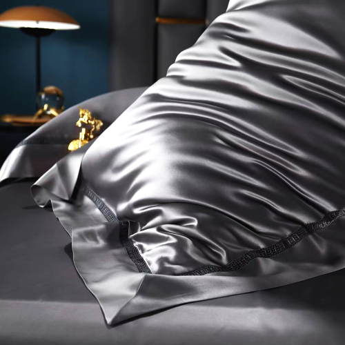 Wholesale Luxury Pure Mulberry Silk Pillowcases Queen Size Pillow Case with Side Open Real Long Silk Pillow