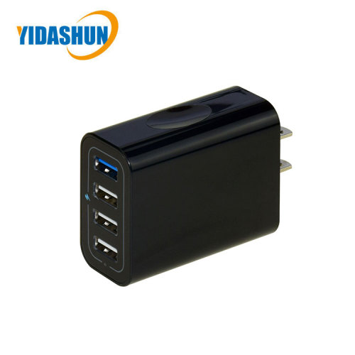 Caricabatterie rapido a 4 porte QC3.0 + ricarica USB A